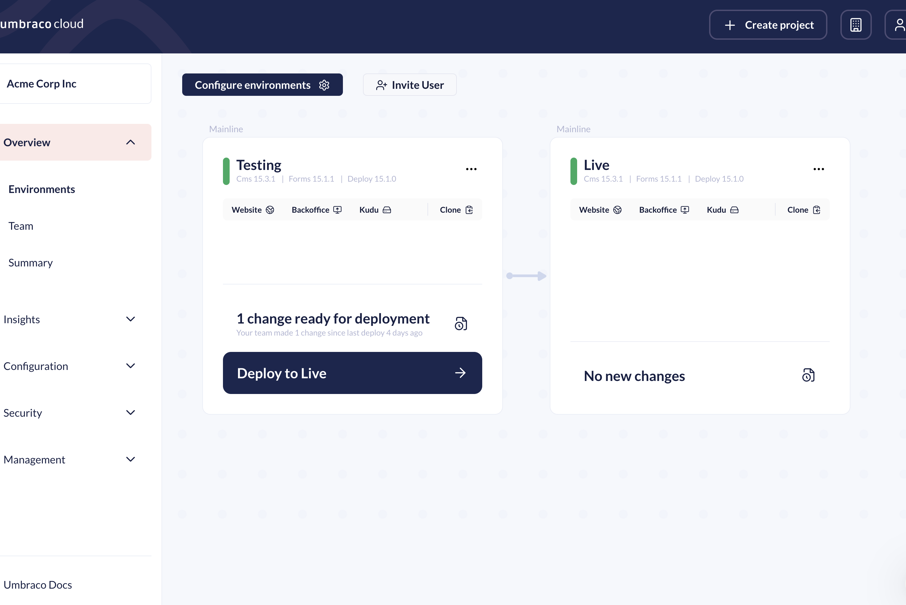Umbraco Cloud Project Overview 2948 × 1812Px