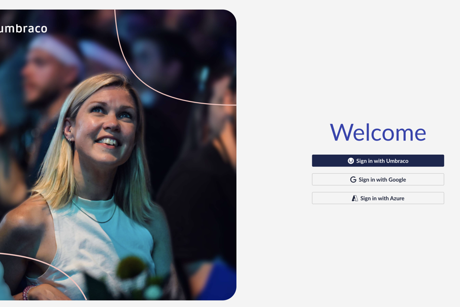 Umbraco CMS External Login Providers Example 2966 × 1674Px
